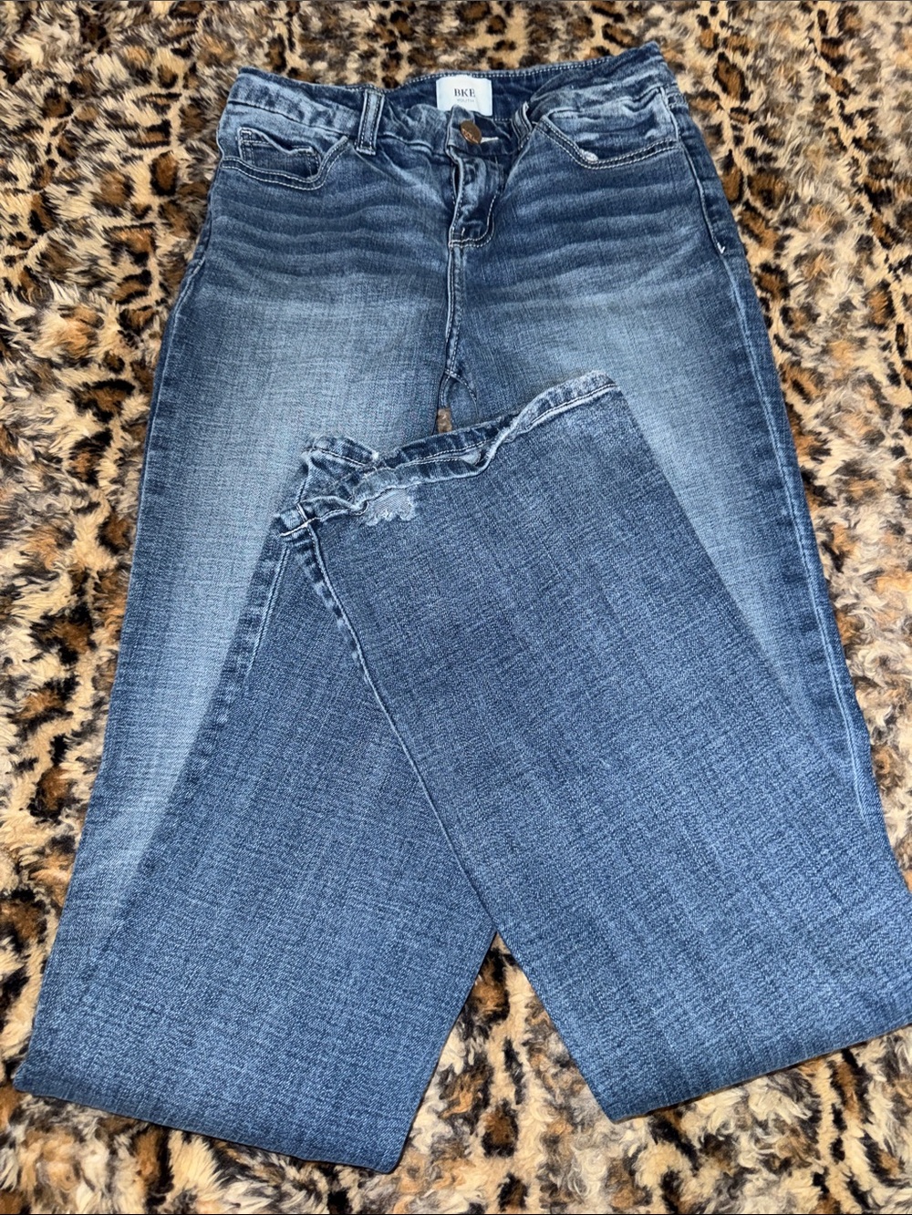 Buckle Blue Faded Straight-Leg Jeans
